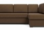 Угловой диван Джессика 2 коричневый.