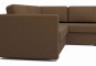 Угловой диван Джессика 2 коричневый.