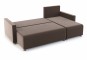 Угловой диван-кровать Челси коричневый.