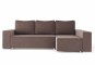 Угловой диван-кровать Маркиз коричневый велюр.