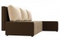 Угловой Диван-кровать Комо коричневый,бежевый.