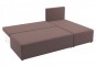Угловой Диван-кровать Комо коричневый.